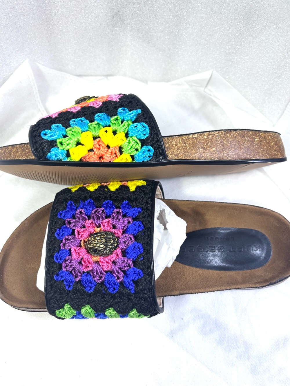 Kurt Geiger Women’s Ozark Slide Sandals. Color: Multi. Size:6.